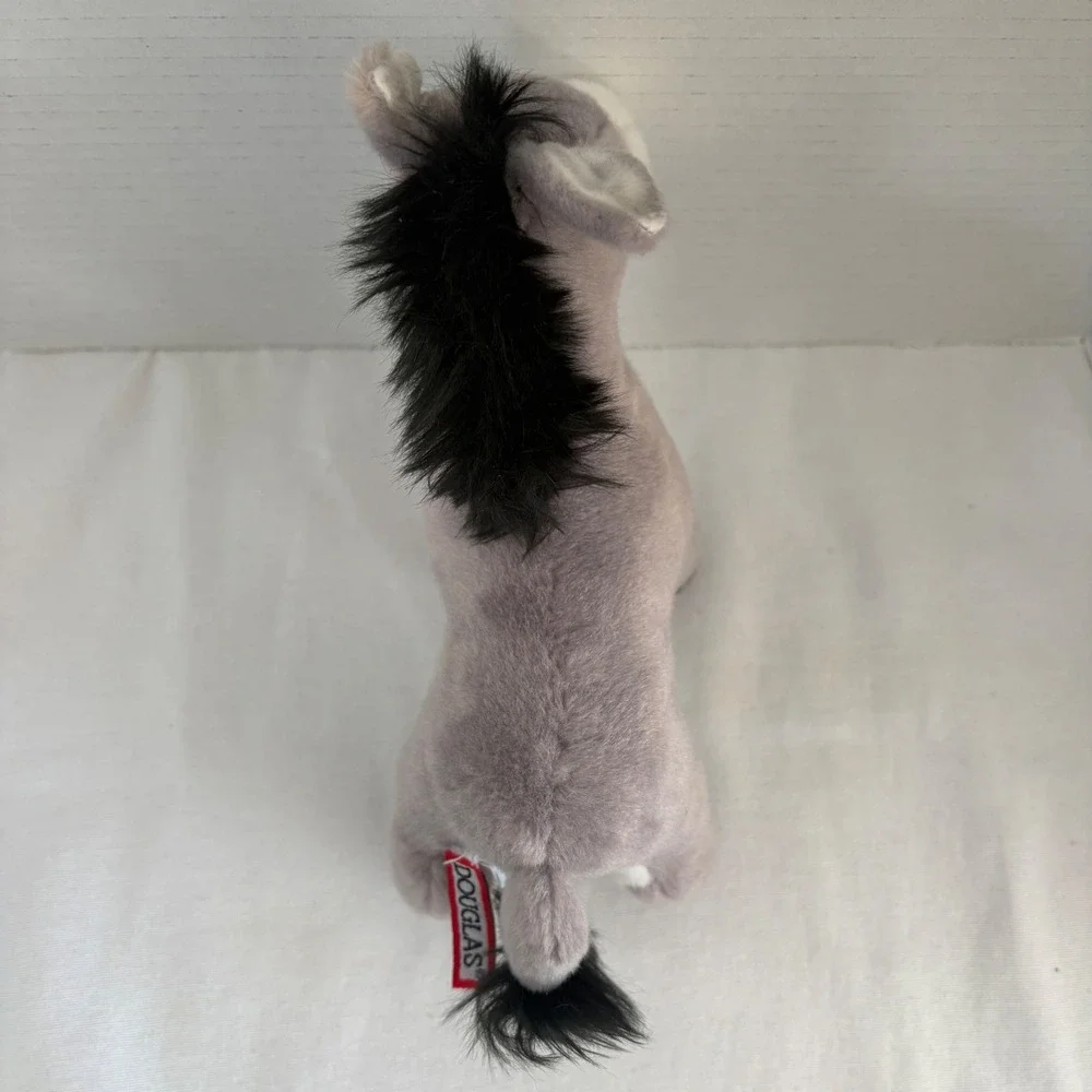 Douglas Cuddle‎ Toys Grey Donkey Plush Standing Stuffed Animal 4059 Grey 9 inch